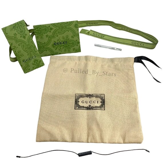Gucci Other - GUCCI Authentic Square Dust Bag (8" x 8") + Gift Cards, Ribbon, & Sad Little Box